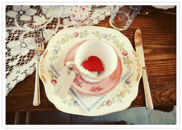 vintage floral tea cups and plates