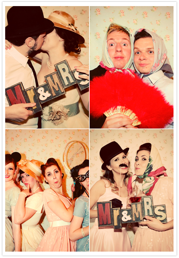 Mr. & Mrs. photo booth sign