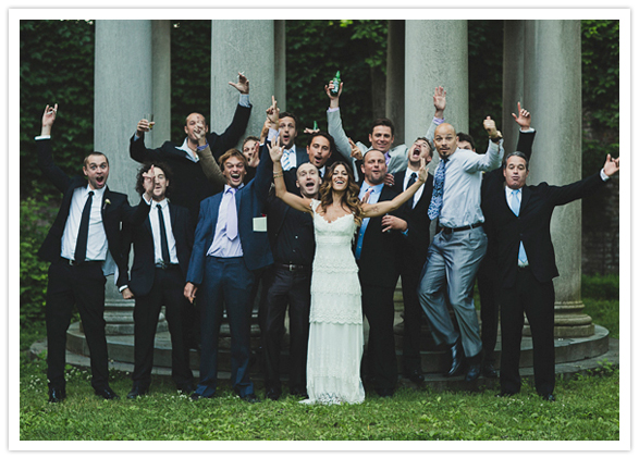 Alder Manor bridal party portrait