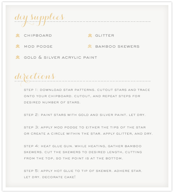 DIY Cake Topper Steps