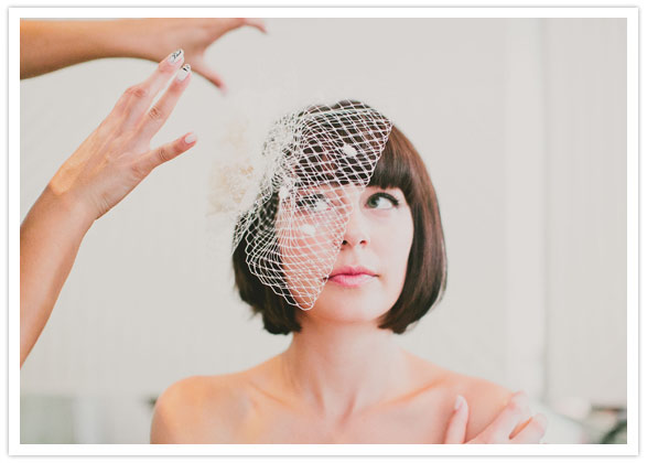 birdcage wedding veil