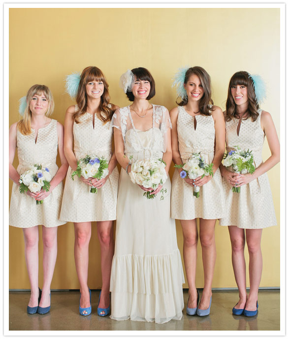 polka dot bridesmaid dresses
