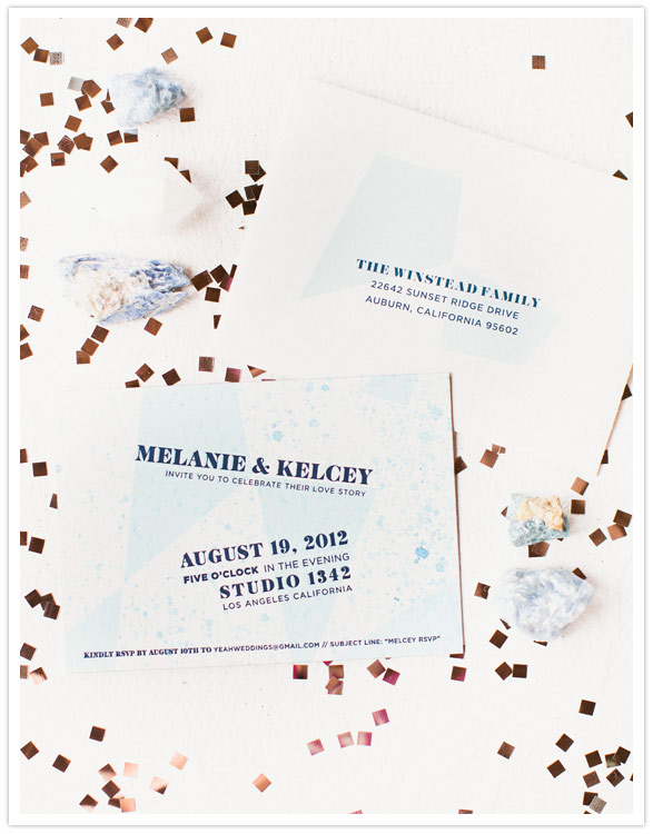 indie wedding invites
