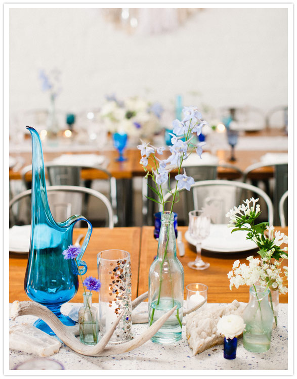 blue tablescape