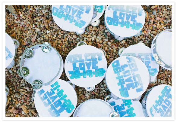 wedding favor tambourines