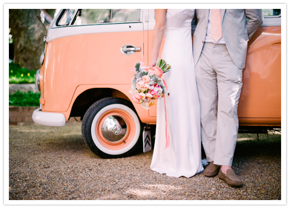 şeftali Volkswagen minibüs