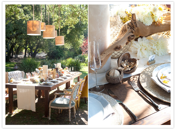 organic tablescape wedding inspiration