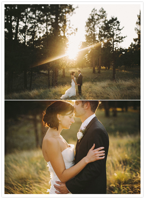 romantic prairie wedding portraits