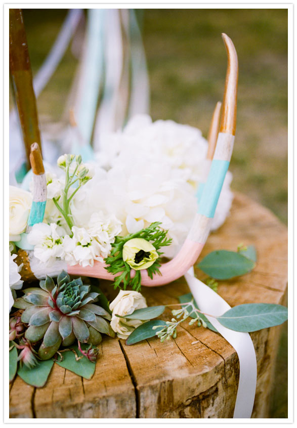 painted antlers wedding decor painted antlers wedding decor