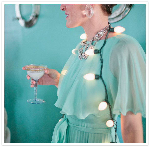 aqua party dress