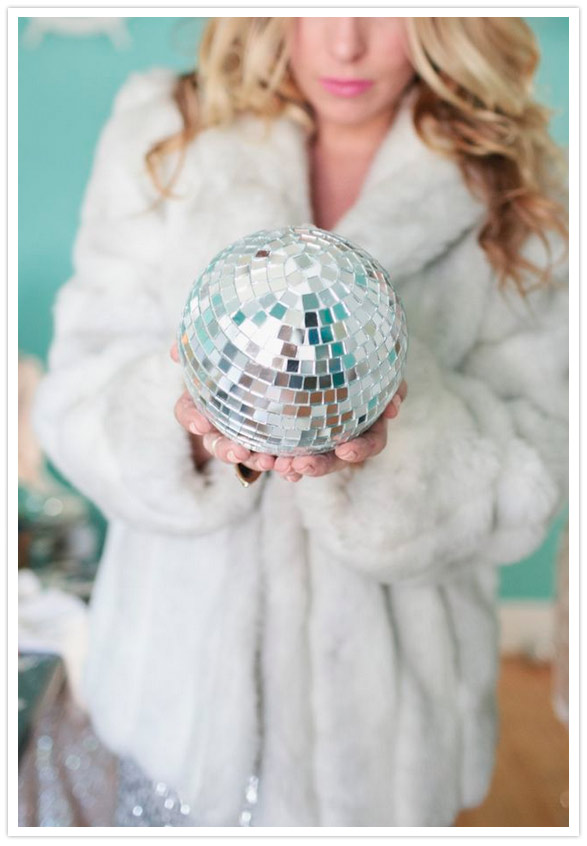 New Years Eve disco ball