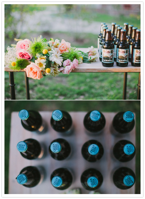 cream soda wedding favors