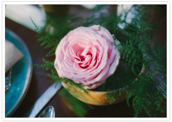 garden rose centerpiece