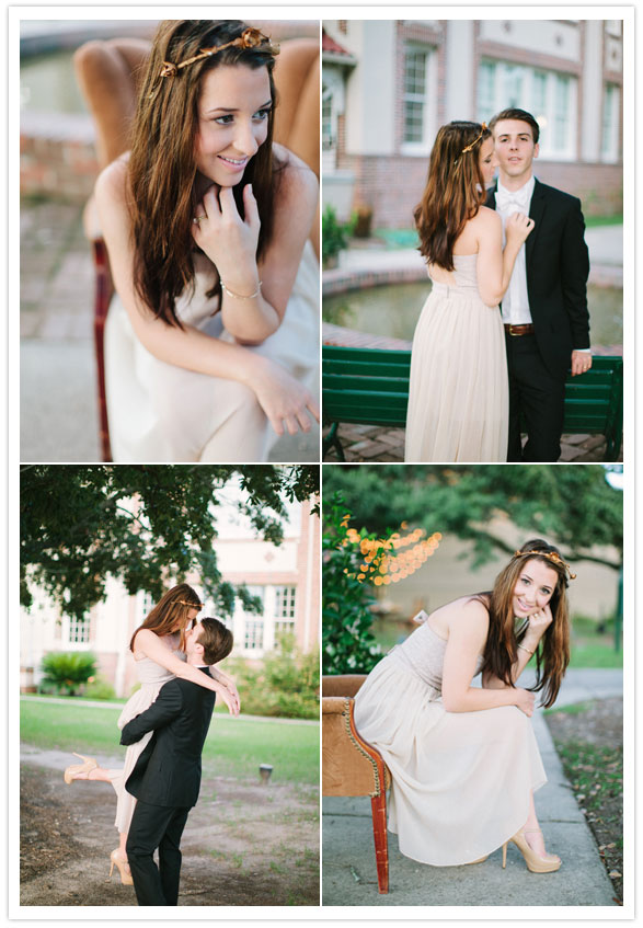 BCBG reception dress and J.Crew grooms suite