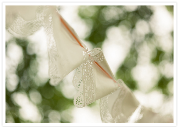 hanging doily garland hanging doily garland
