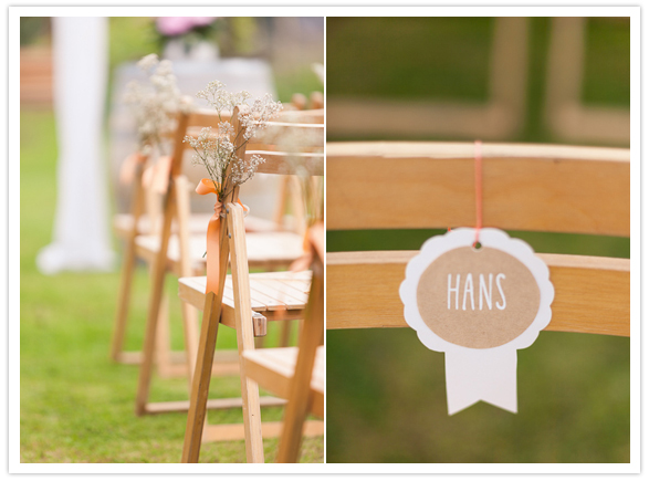 chair flower and paper tag accents chair flower and paper tag accents