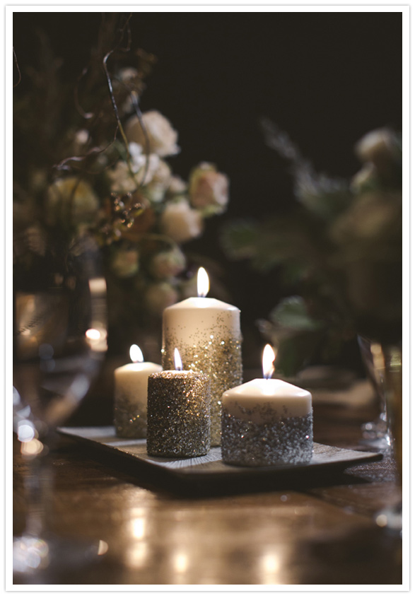 DIY glitter candles DIY glitter candles