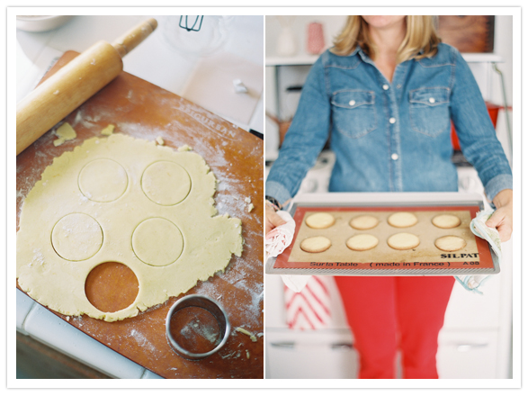 Making orange butter cookies