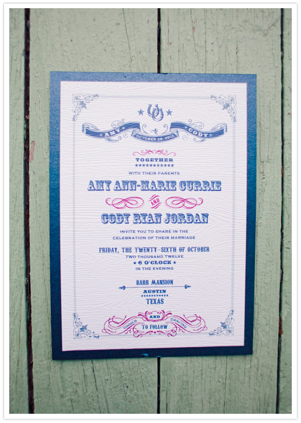 vintage style invitation