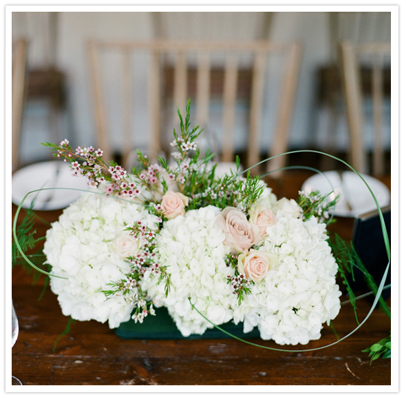 white hydrangea and peach rose centerpiece white hydrangea and peach rose centerpiece