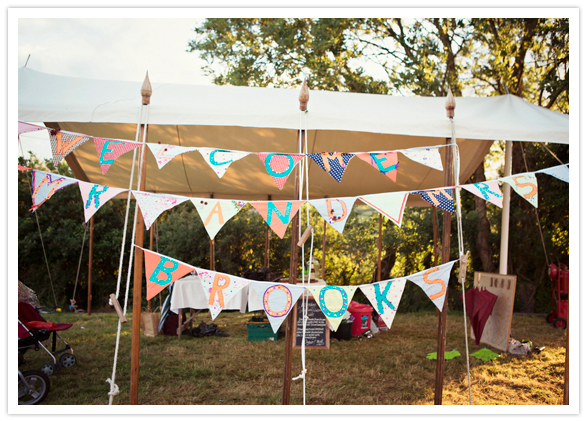 "welcome" bunting sign "welcome" bunting sign