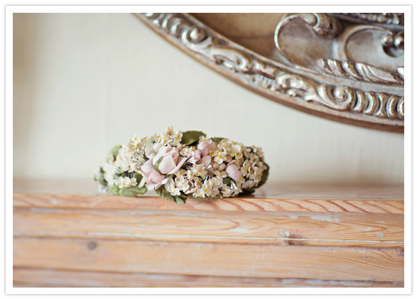 delicate flowers of ivory and pink delicate flowers of ivory and pink