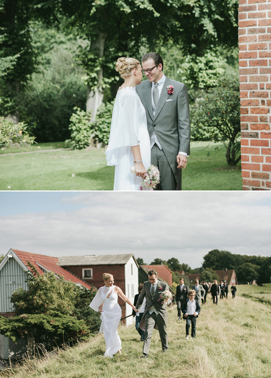 German sheep farm wedding portraits