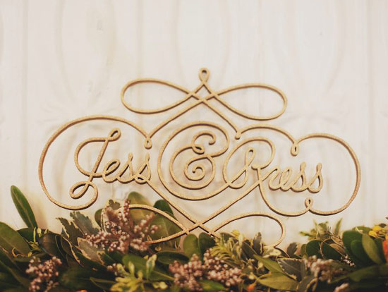 Jessica Hische and Russ wedding sign Jessica Hische and Russ wedding sign