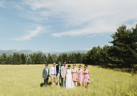 shades of pink bridesmaid dresses