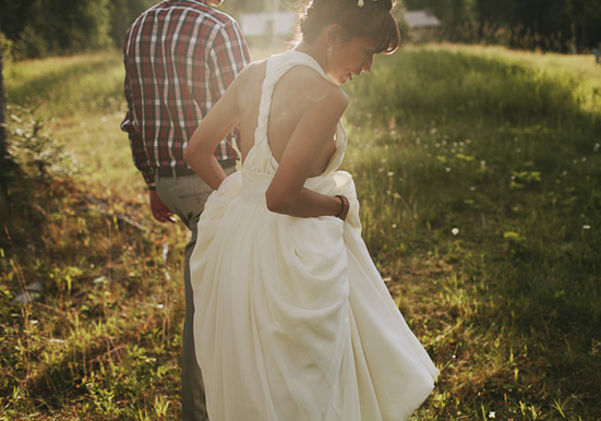 sunset wedding portraits