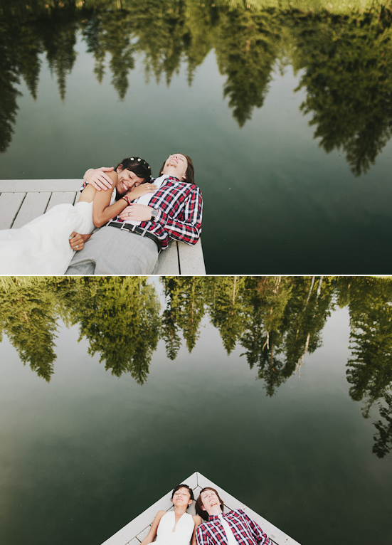 dockside wedding portraits