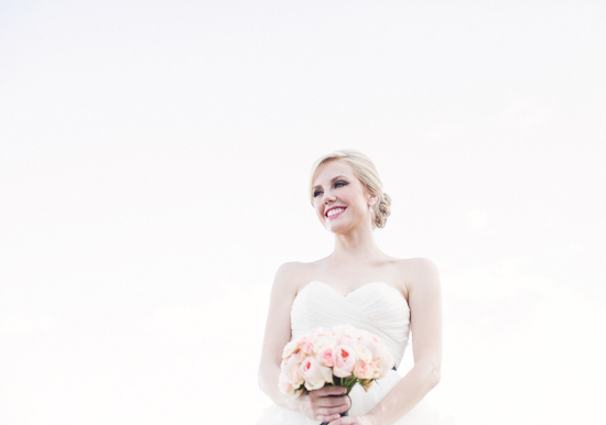 white sweetheart cut wedding dress and peach bouquet white sweetheart cut wedding dress and peach bouquet