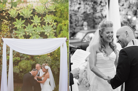 sheer fabric Chuppah