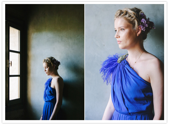 Lanvin cobalt blue one-strap dress Lanvin cobalt blue one-strap dress