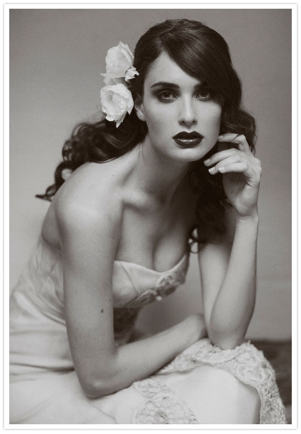 black and white portrait by Stephanie Williams Photography