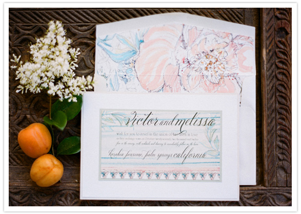 pastel wedding invites