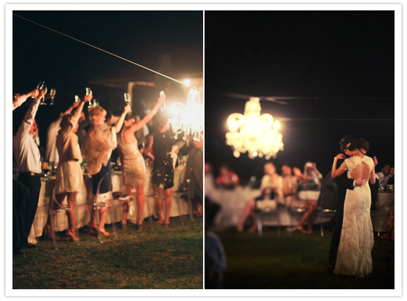 romantic outdoor wedding