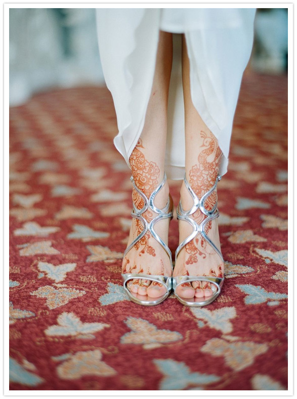 silver wedding shoes