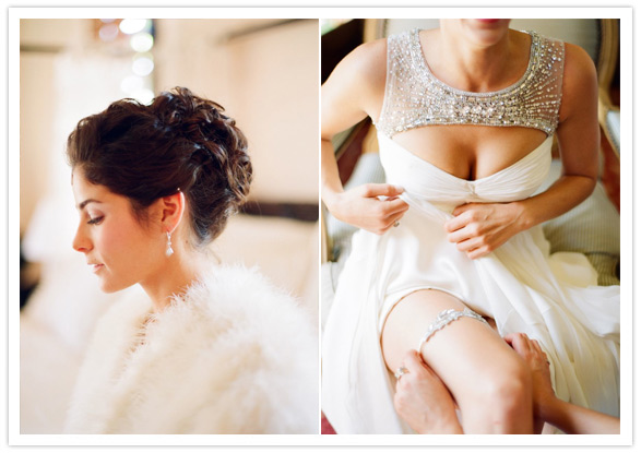 glamorous bridal attire
