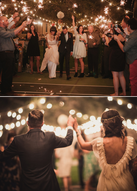 wedding celebration sparklers
