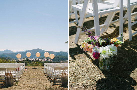 giant balloon and vibrant floral wedding ceremony decor giant balloon and vibrant floral wedding ceremony decor