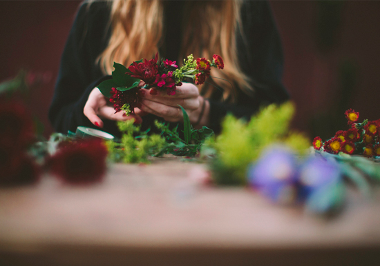 floral crown DIY | Photo by Paige Lowe