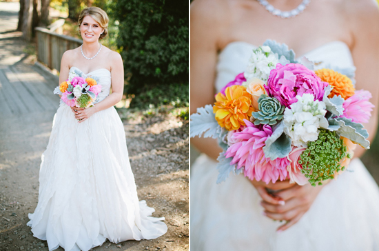pink, orange and green bouquet pink, orange and green bouquet