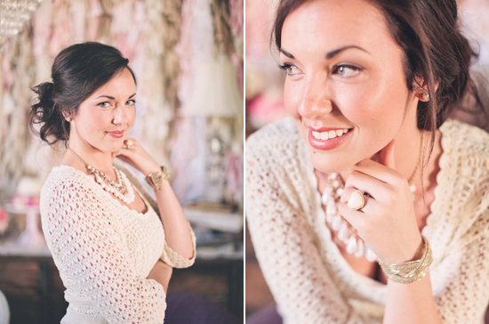 crochet cream dress and peach cocktail ring crochet cream dress and peach cocktail ring