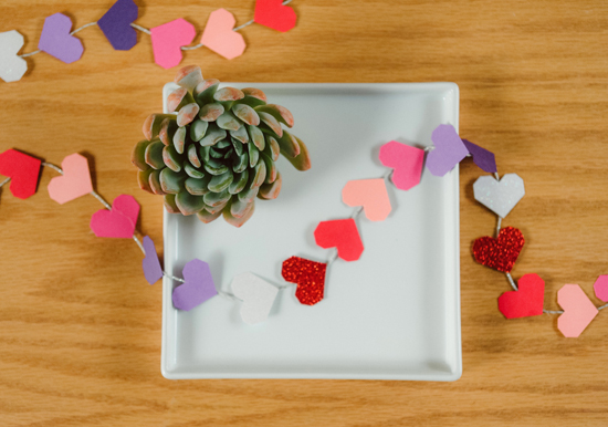paper hearts garland