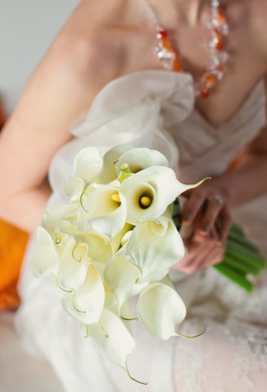 white floral bouquet