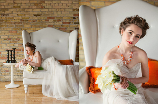 Ines Di Santo Cameo silk wedding dress