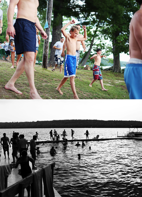 lakefront swimming party | Photo by Angelica Glass