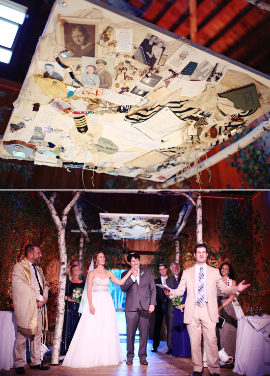 personalized wedding huppa | Photo by Angelica Glass