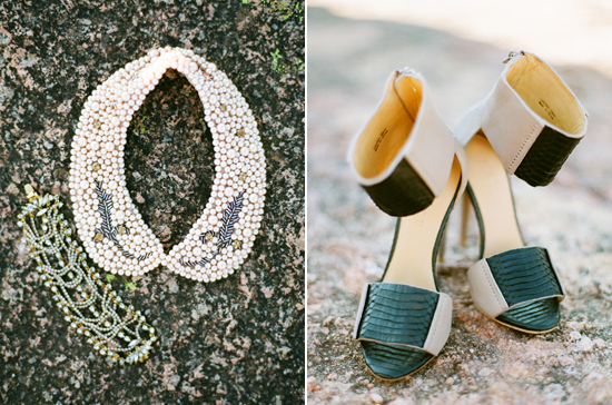 BHLDN beaded collar and L.A.M.B. heels